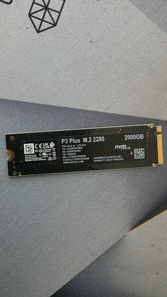 부산 Crucial P3 Plus M.2 2280 2TB SSD | 브랜드 중고거래 플랫폼